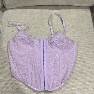 Purple Shein corset top size M